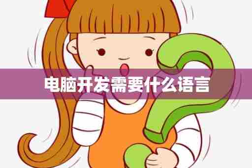 电脑开发需要什么语言