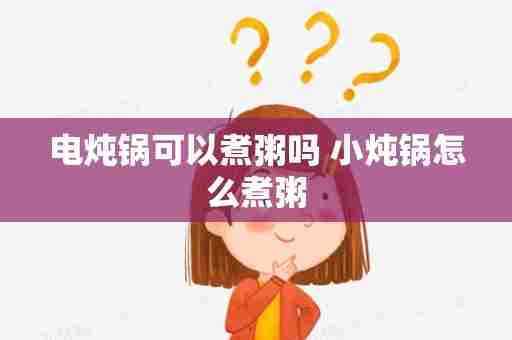电炖锅可以煮粥吗 小炖锅怎么煮粥