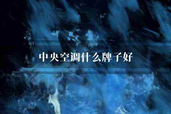 中央空调什么牌子好(日立中央空调空调)