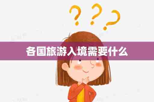 各国旅游入境需要什么