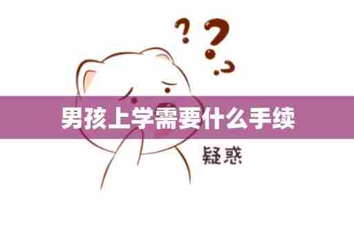 男孩上学需要什么手续