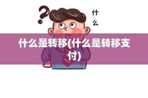什么是转移(什么是转移支付)