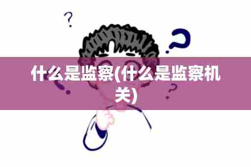 什么是监察(什么是监察机关)