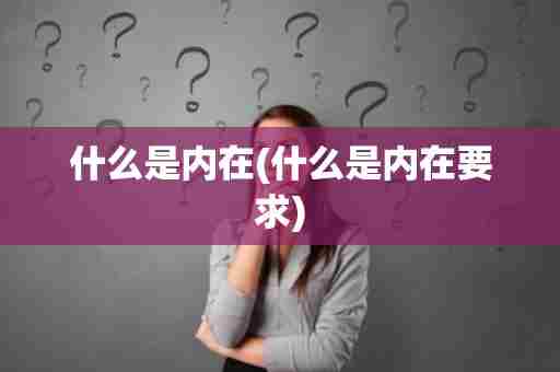 什么是内在(什么是内在要求)