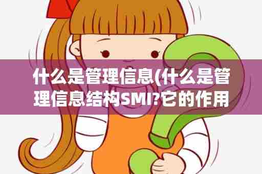 什么是管理信息(什么是管理信息结构SMI?它的作用是什么?)