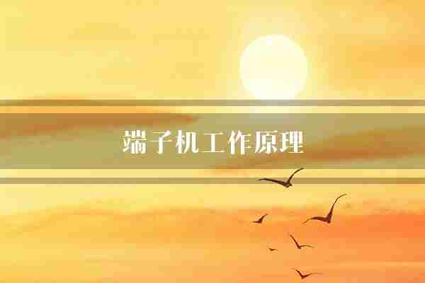 端子机工作原理(端子电气是一种)