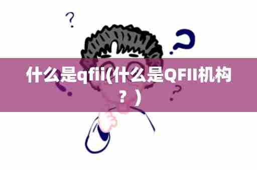 什么是qfii(什么是QFII机构？)