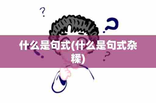 什么是句式(什么是句式杂糅)
