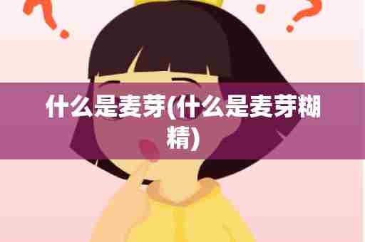 什么是麦芽(什么是麦芽糊精)