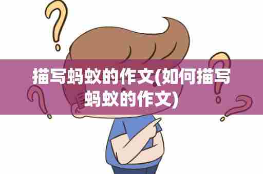 描写蚂蚁的作文(如何描写蚂蚁的作文)