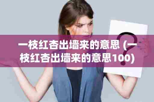 一枝红杏出墙来的意思 (一枝红杏出墙来的意思100)