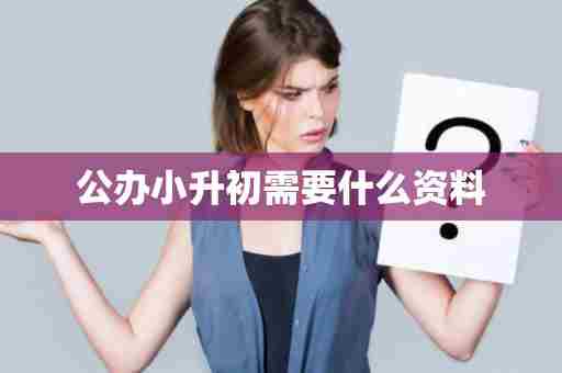 公办小升初需要什么资料
