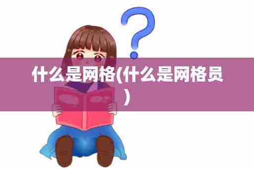 什么是网格(什么是网格员)