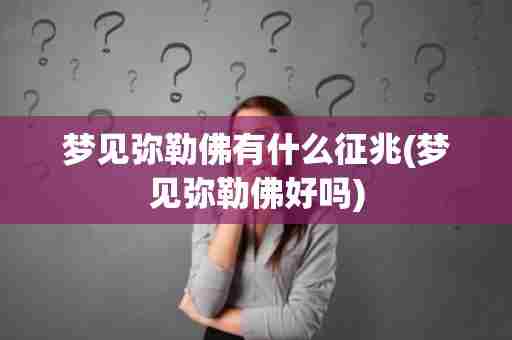 梦见弥勒佛有什么征兆(梦见弥勒佛好吗)