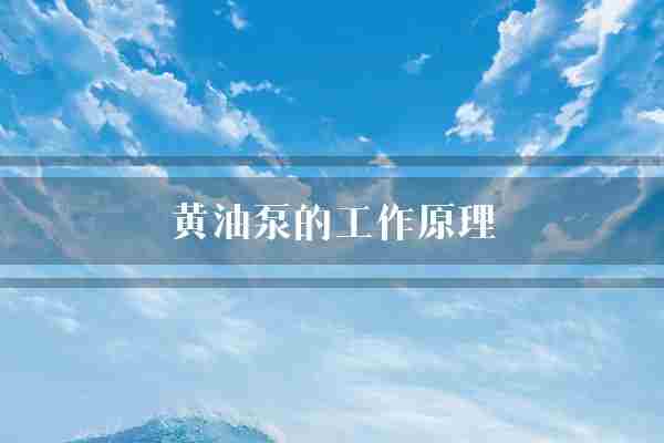 黄油泵的工作原理(黄油油泵固态)