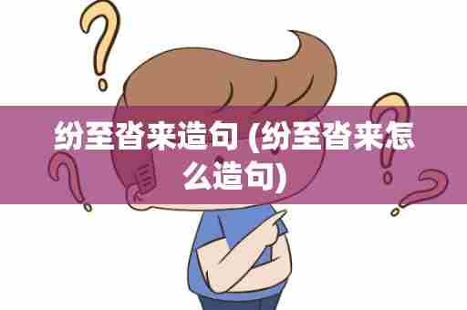 纷至沓来造句 (纷至沓来怎么造句)