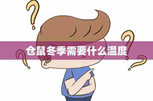仓鼠冬季需要什么温度