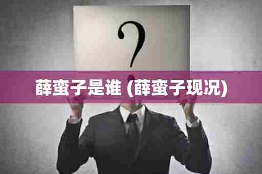 薛蛮子是谁 (薛蛮子现况)