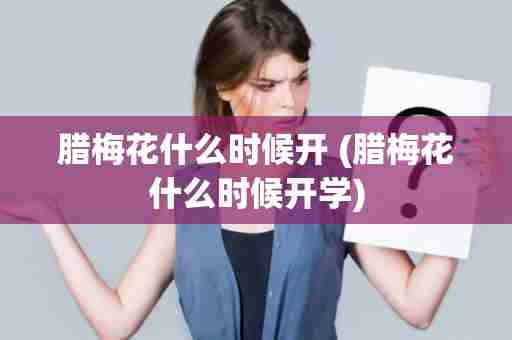 腊梅花什么时候开 (腊梅花什么时候开学)