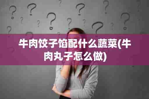 牛肉饺子馅配什么蔬菜(牛肉丸子怎么做)