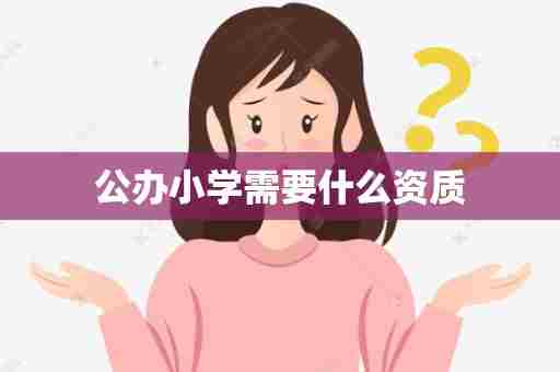 公办小学需要什么资质